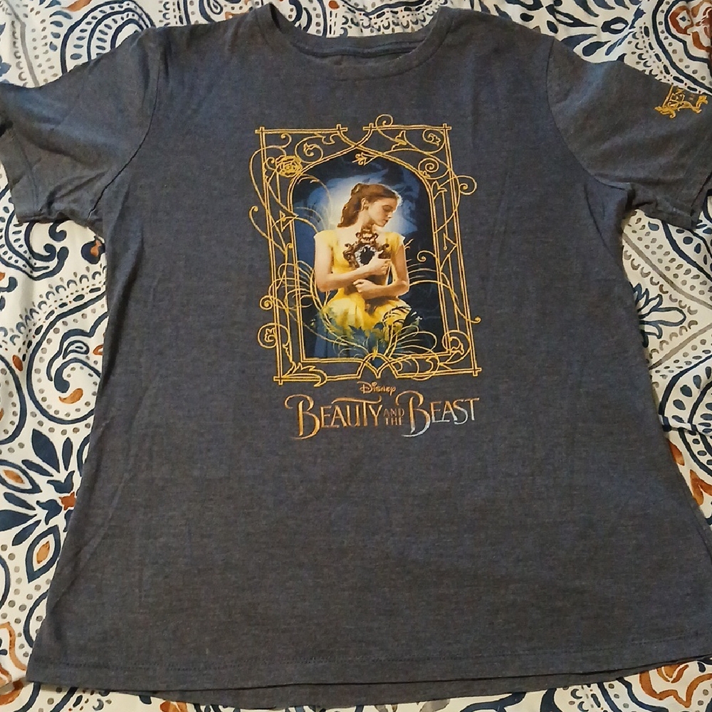Disney Beauty and the Beast Graphic Tee womans M